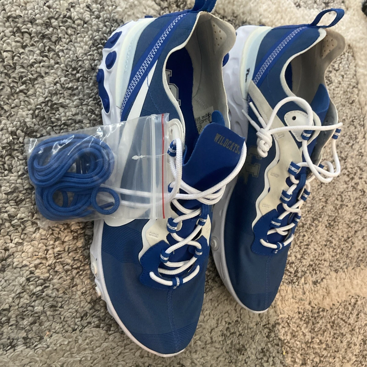 Nike Royal Blue Kentucky Wildcats React Element 55 Sneakers Size 6.5 Nike React Element 55 SE  main image 4