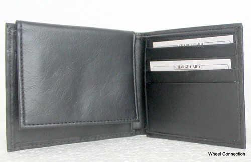 Embossed Leather Billfold Many choices of teams Baseball Black Wallet MLB - Picture 31 of 34