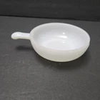 1- White Milk Glass Chili Soup Bowl With Lug Handle