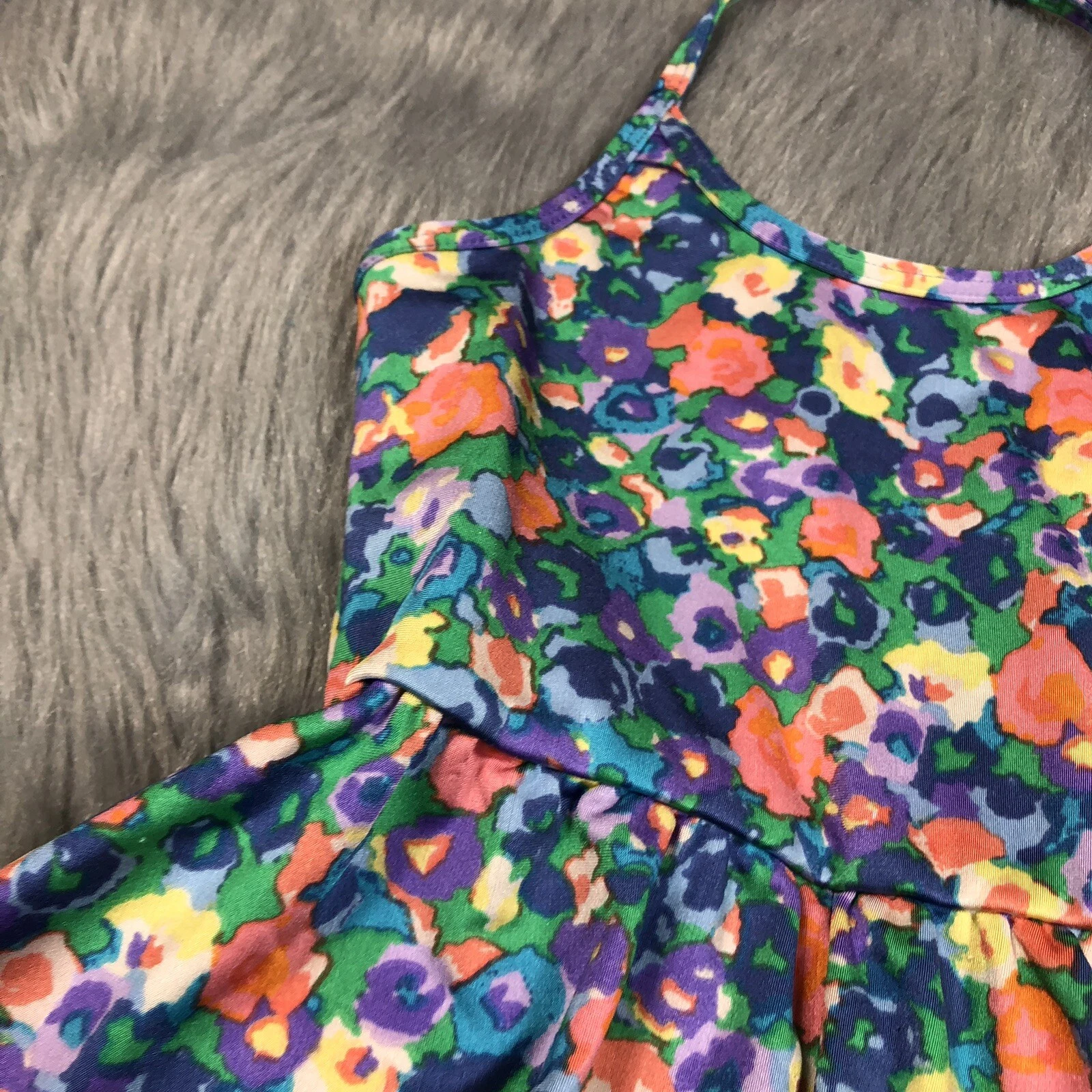 VETEMENTS American Apparel Vestito Bambina 6 Multicolore Floreale Elasticizzato Halter