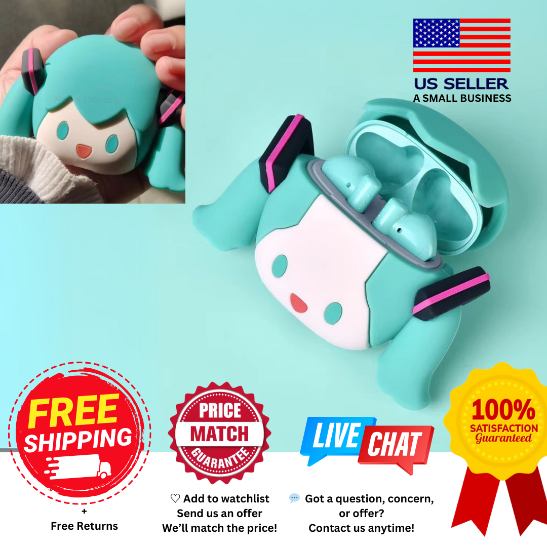 Hatsune Miku Anime Cartoon Wireless Bluetooth Headphones Earbuds Cover  Silicone - Main Image