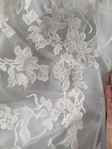 sincerity wedding dress justin alexander size 8 ivory/nude - Picture 8 of 11