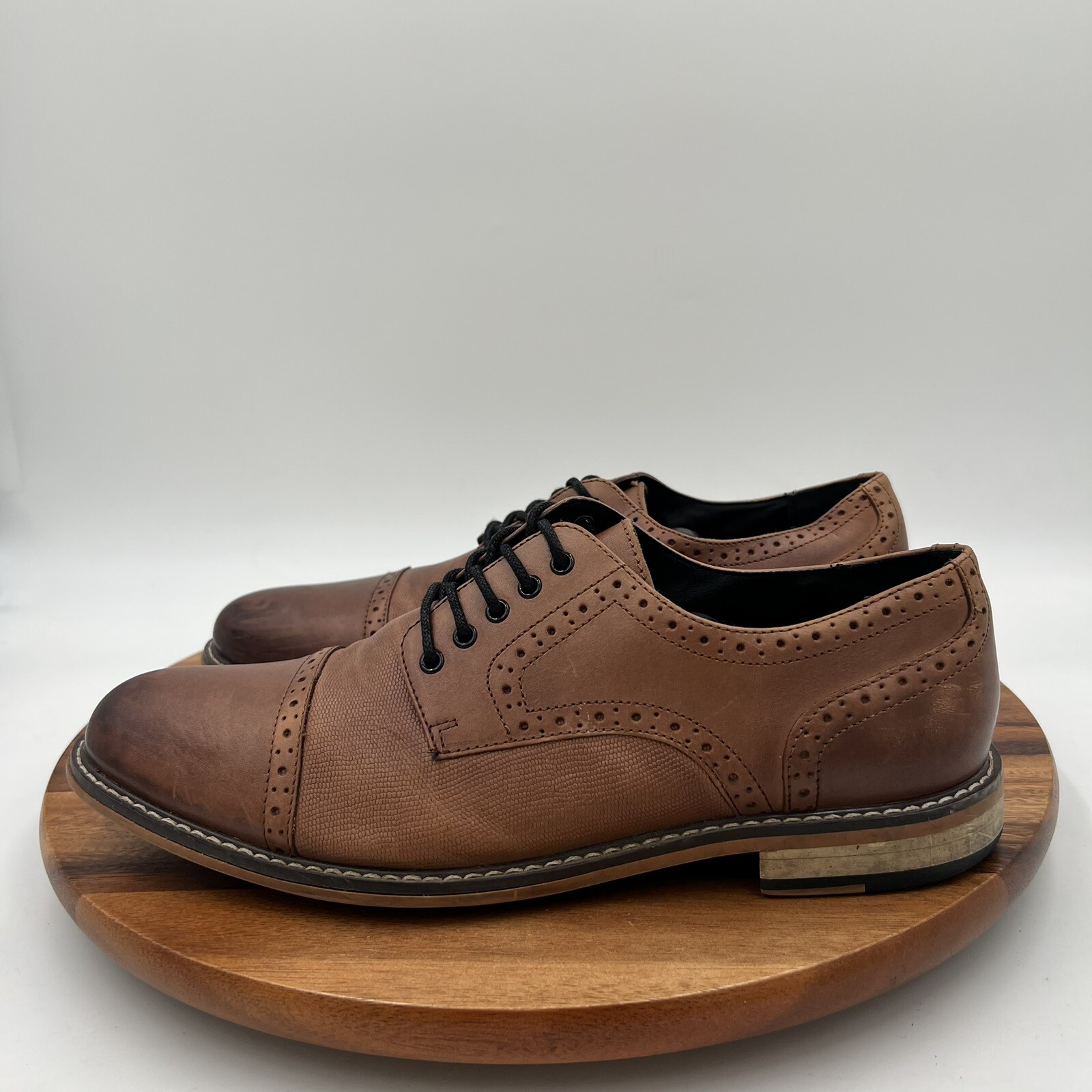 SAOLA Scarpe Oxford uomo marrone casual vestito Bar III Parker taglia 10 5 M