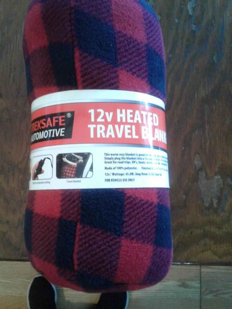 TREKSAFE AUTOMOTIVE 12V Heated Travel Blanket, Brand New | eBay