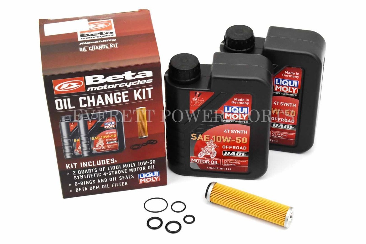 Oil Change Kit 10w50 Synthetic 2013-2023 RR RR-S & Racing 4 Stk