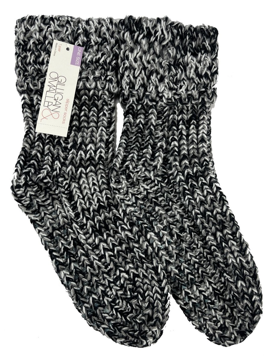 Gilligan O'Malley™ Woven Slipper Socks Cozy Sweater Slippers