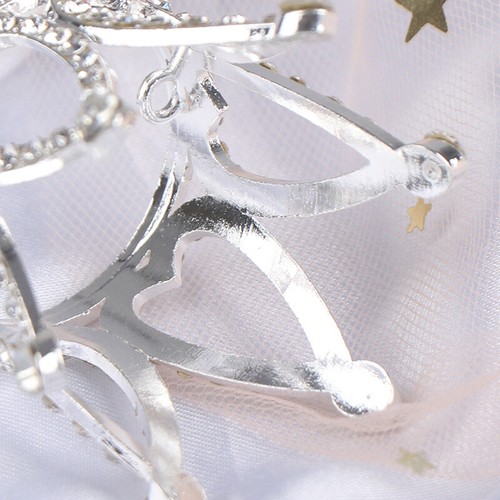 Mini Crown Princess Topper Crystal Pearl Children Hair Ornaments Party Decoy3 - Imagen 7 de 14