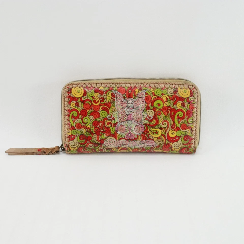 Cartera Sakroots Mujer Bolso sin asas Multicolor Artistas Círculo Cremallera Alrededor Acordeón Moneda Foto 4 de 4