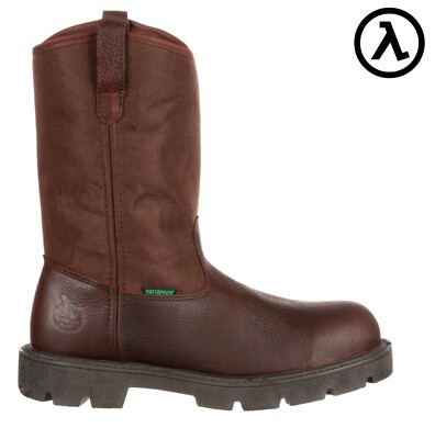 GEORGIA HOMELAND STEEL TOE WATERPROOF WELLINGTON BOOTS G111 - ALL SIZES - NEW