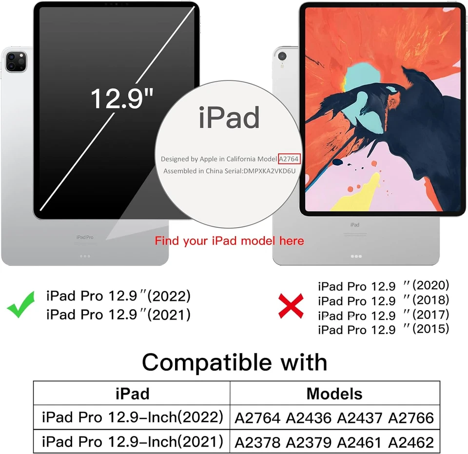 Slim Case for iPad Pro 12.9" 2022/2021 with Pencil Holder - Image 2 of 4