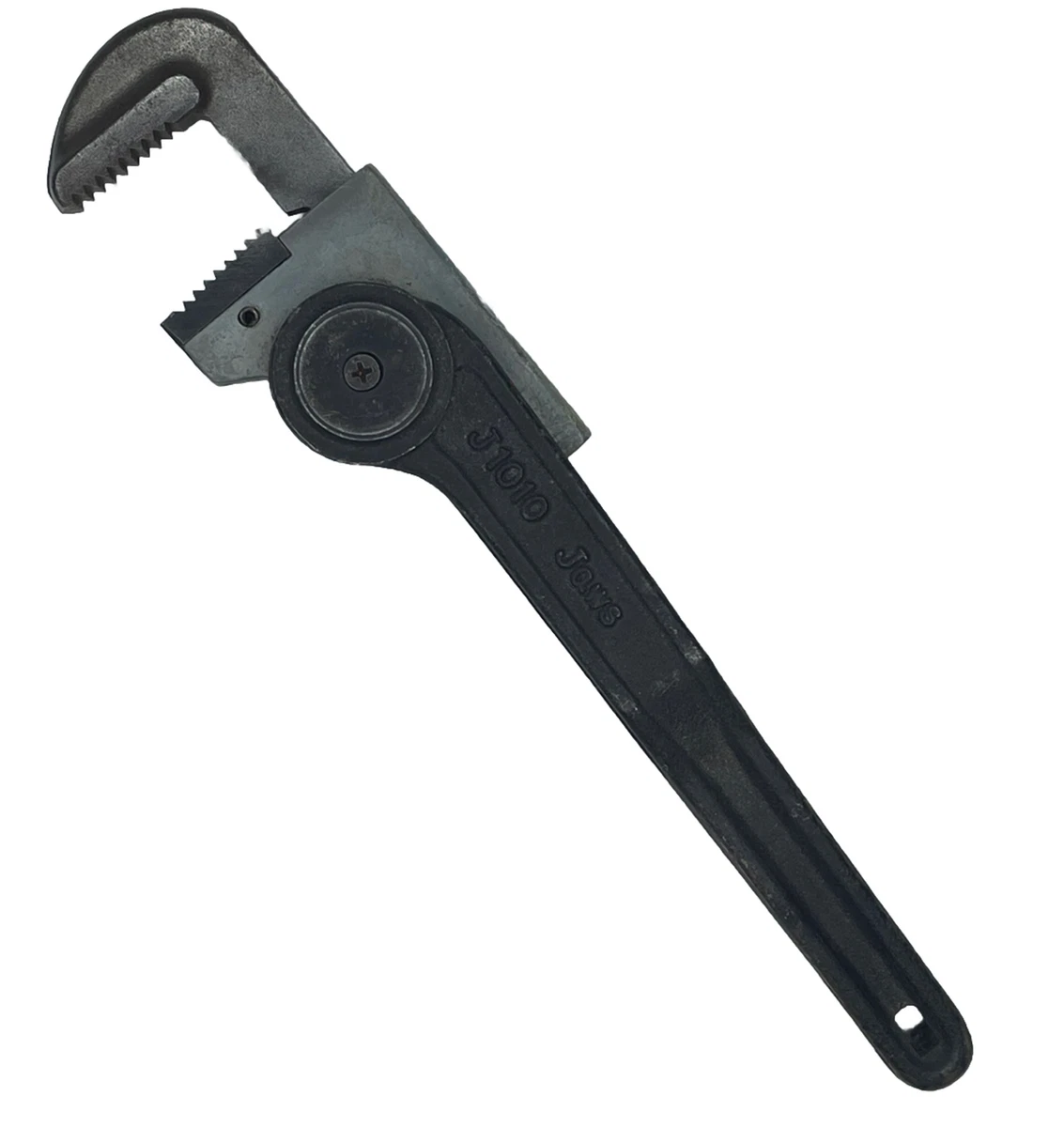 Toyang J1010 10 inch ratcheting adjustable pipe wrench Jaws Open 1
