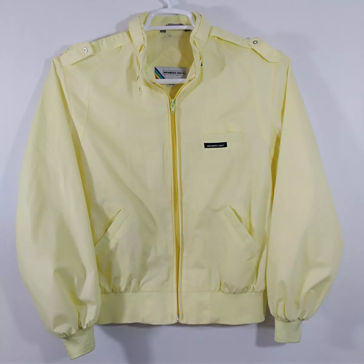 Members only yellow clearance jacket