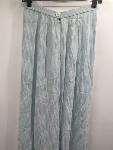 Carolina Herrera Women's Wide Leg Blue Silk Pants Size 6 $890 - Picture 8 of 11