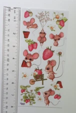 Violette Collection - STRAWBERRY MICE - Sheet NEW RELEASE Stickers #C201