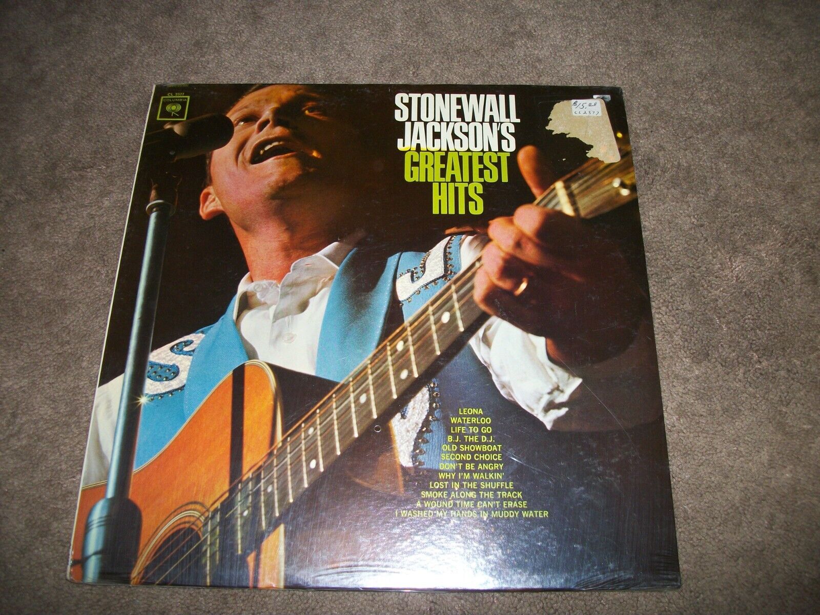 STONEWALL JACKSON'S GREATEST HITS LP 1965 COLUMBIA  MONO - SEALED