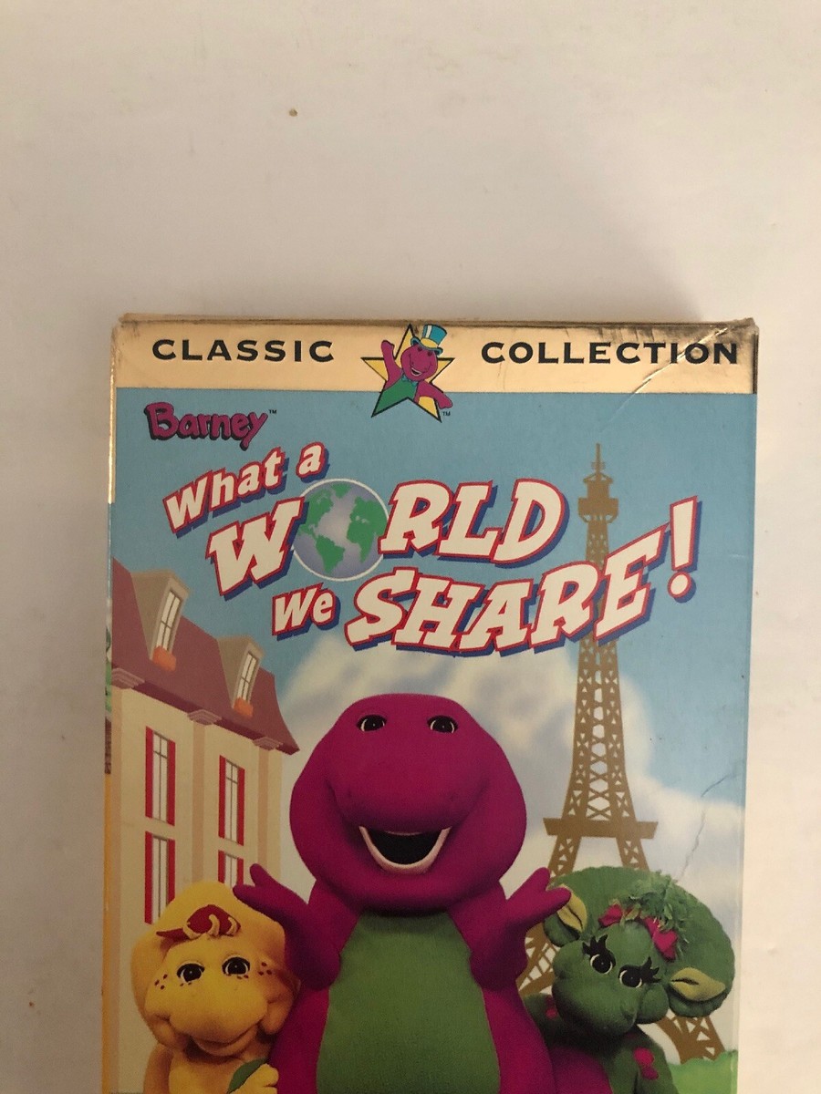 Barney-What a World We Share(VHS,1999)TESTED-RARE VINTAGE