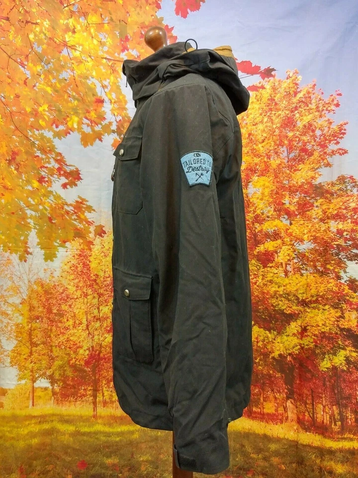 Genuine Bonfire Outerwear blue nylon polyester Jacket. UK men's size Small - Image 3 of 4