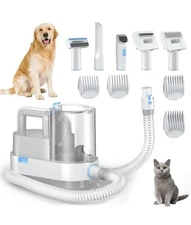 Dog Grooming Kit & Vacuum,2.5L  Low Noise 5-in-1 Pet Grooming Kit 99% Suction