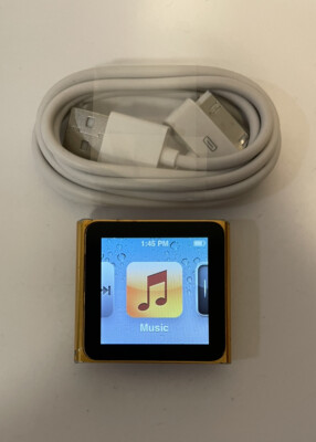 Apple iPod nano 6th Generation Orange (16 GB) Works Great