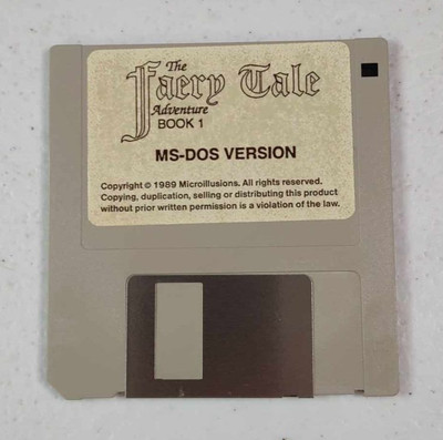 The Faery Tale Adventure Book 1 MS-DOS Version 1989 Floppy Disk