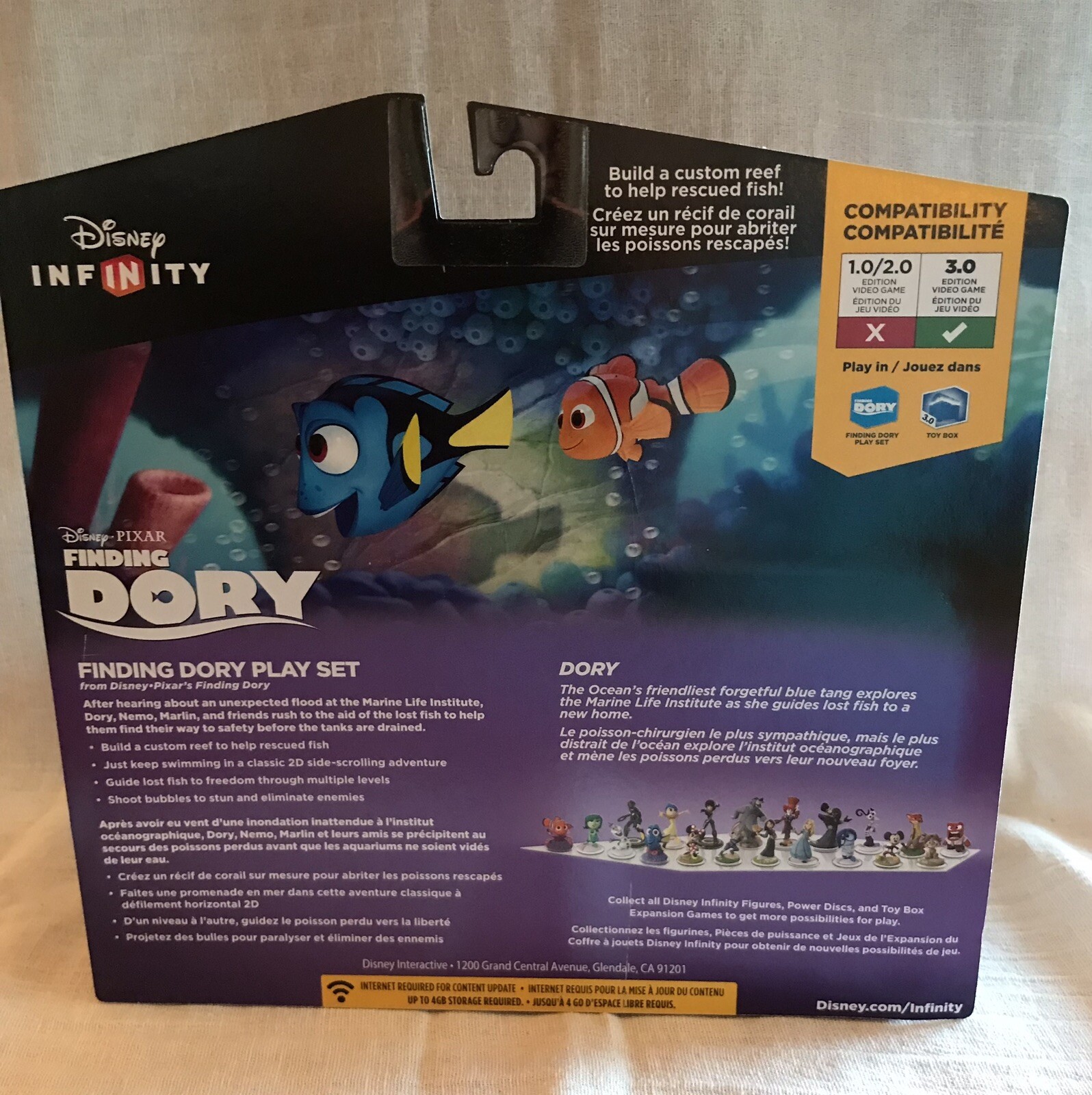 Disney Infinity 3.0 FINDING DORY Play Set Pixar Crystal Game Piece