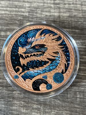 🔥🔥IN HAND!!🔥🔥 (5)-Year of The Dragon 33.5g .999 Copper Rounds