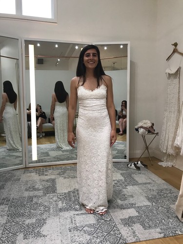 NEVER WORN Size 4 (S) White Grace Loves Lace Wedding Dress - Mia - Picture 4 of 5