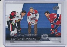 2020-21 Upper Deck Series 1 Ceremonial Puck Drop #CPD-7 Guy Carbonneau Canadiens