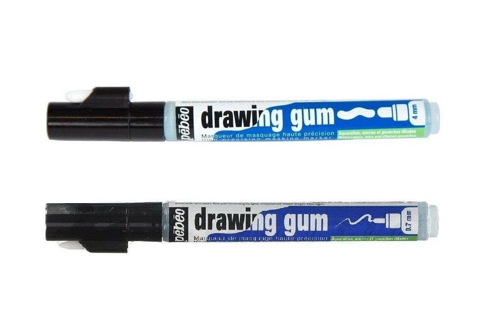 Pebeo Drawing Gum Marker Pen Artist Masking Fluid Medium For Watercolour Ink Art