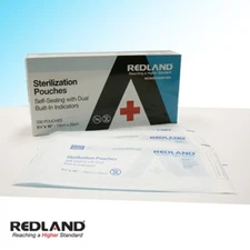 2400 Pcs Medical Self-Sealing Sterilization Bag Pouch 5.25"x10" REDLAND 