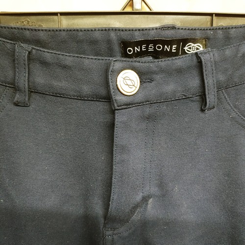 Pantalones chinos azules elásticos One 5 One 151 para mujer talla 10 - Imagen 3 de 17