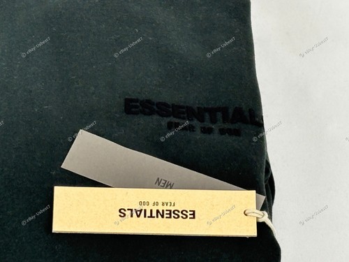 FEAR OF GOD ESSENTIALS HOODIE "STRECH LIMO BLACK" Size MEDIUM AUTHENTIC - Picture 4 of 9