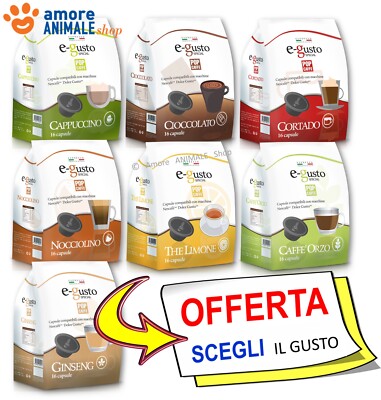 48/96/128/160 Kapseln   E-Gusto Pop Caffè Dolce Gusto Barley Teekanne Lemon