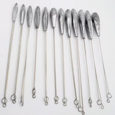 2Pcs Fishing Weights Lead Sinker 3/4oz-4oz Balance Long Casting Saltwater Tackle