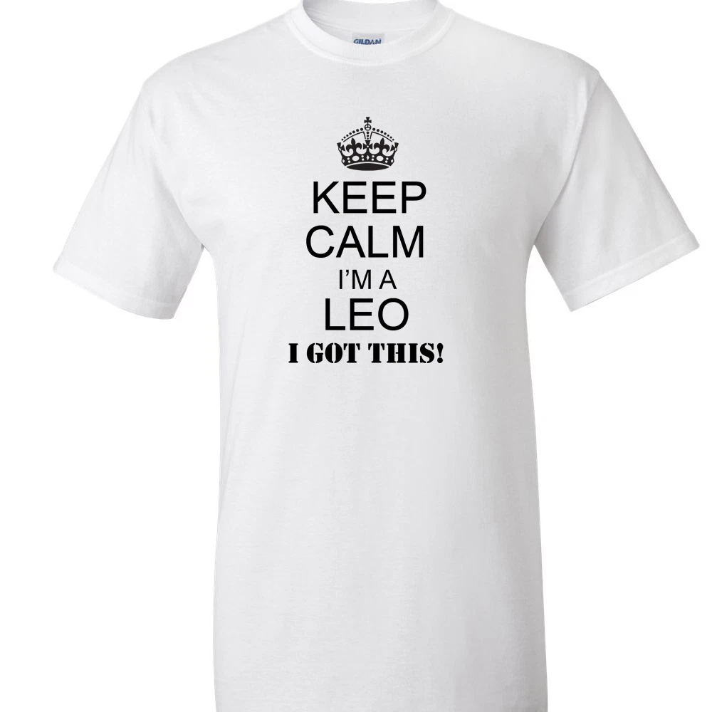 Keep Calm I m A LEO T Shirt Zodiac Sign Tee from Fat Duck Tees eBay