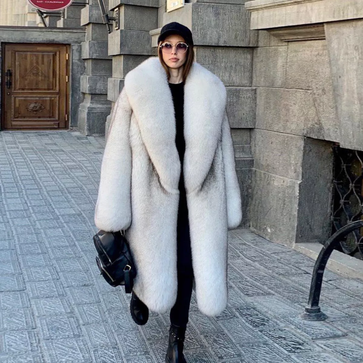 Womens fur best sale shawl