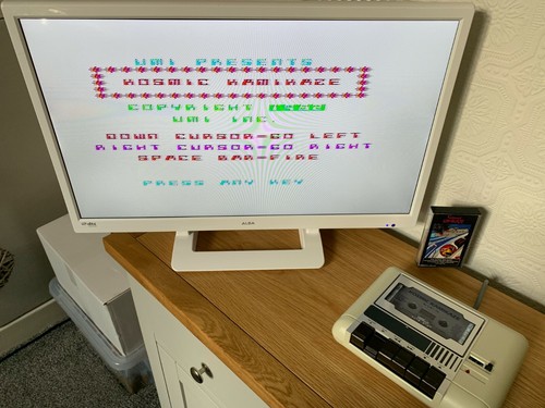 VIC 20 Audiogenic Kosmic Kamikaze Cassette - Working -👽👾Retro Gift Idea👾👽 - Afbeelding 9 van 12