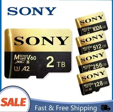 256 -2TB SONY Ultra Micro SD/TF Flash Micro SD Card  V60 High Speed Free Adapter