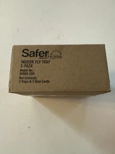 2  Pack - Safer Home Indoor Plug-in Fly Trap  2 Devices + 2 Glue Cards New