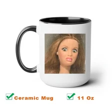 Doll Face Meme Coffee Mug