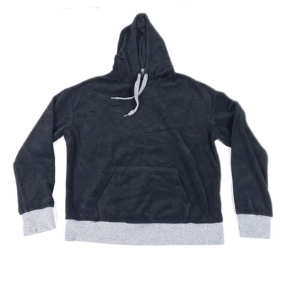 MIA Sport Black Gray Cropped Hoodie Shirt Small Athleisure Grunge Sporty E-Girl