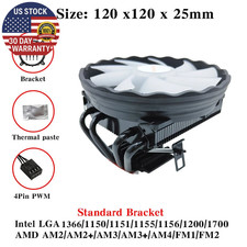 X99 CPU Air Cooler 4 Heat Pipes 4Pin PWM 120MM AM4 Cooler for Intel LGA 1366 115