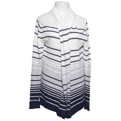 Gap, Strickjacke, Damen, Größe: M, Blau/Weiß, Baumwolle, Streifen #jfI