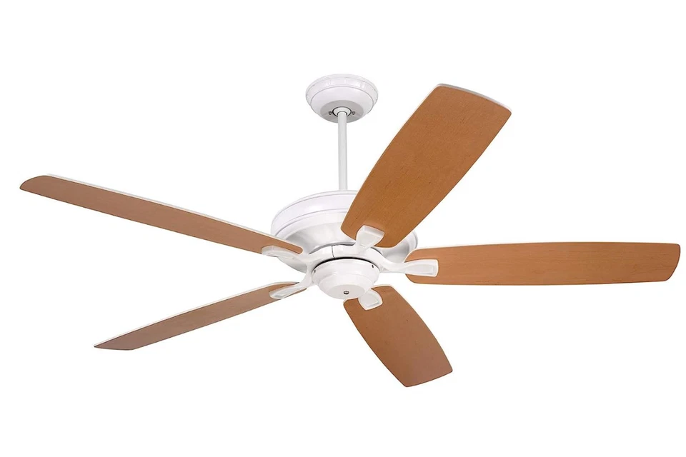 Ventilador de techo interior Kathy Ireland Carrera 60" 5 aspas reversibles blanco satinado CF7 Foto 4 de 4