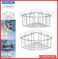 Corner Shower Caddy 2 Pack Stainless Steel Adhesive Wall Mounted Bathroom Shelf