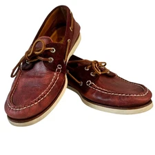 Sperry Top-Sider Mens 8.5 M Gold Cup STS15887 Suede Multitone Crimson Red Brown 