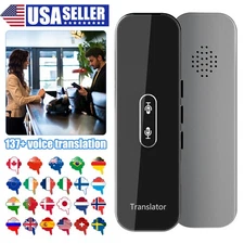 Portable 137+ Languages Smart Instant Translator Two-Way Real Time Voice Device_