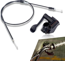1 PC Motorcycle Thumb Controller Throttle Cable, 46.5" Metal Durable Throttle...