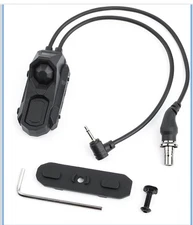 M300/M600 Flashlight Tactical Dual Button Pressure Switch & Picatinny Rail, BK