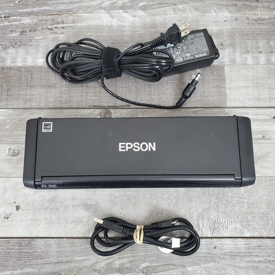 #ad Epson WorkForce ES 200 Portable USB Color Document Scanner Model J391B w AC $150.00